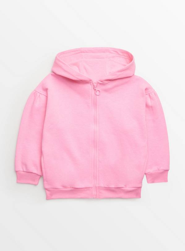 Bright Pink Zip-Through Hoodie  7 years