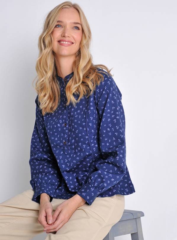 BURGS Abbey Womens Printed Piped Shirt 16