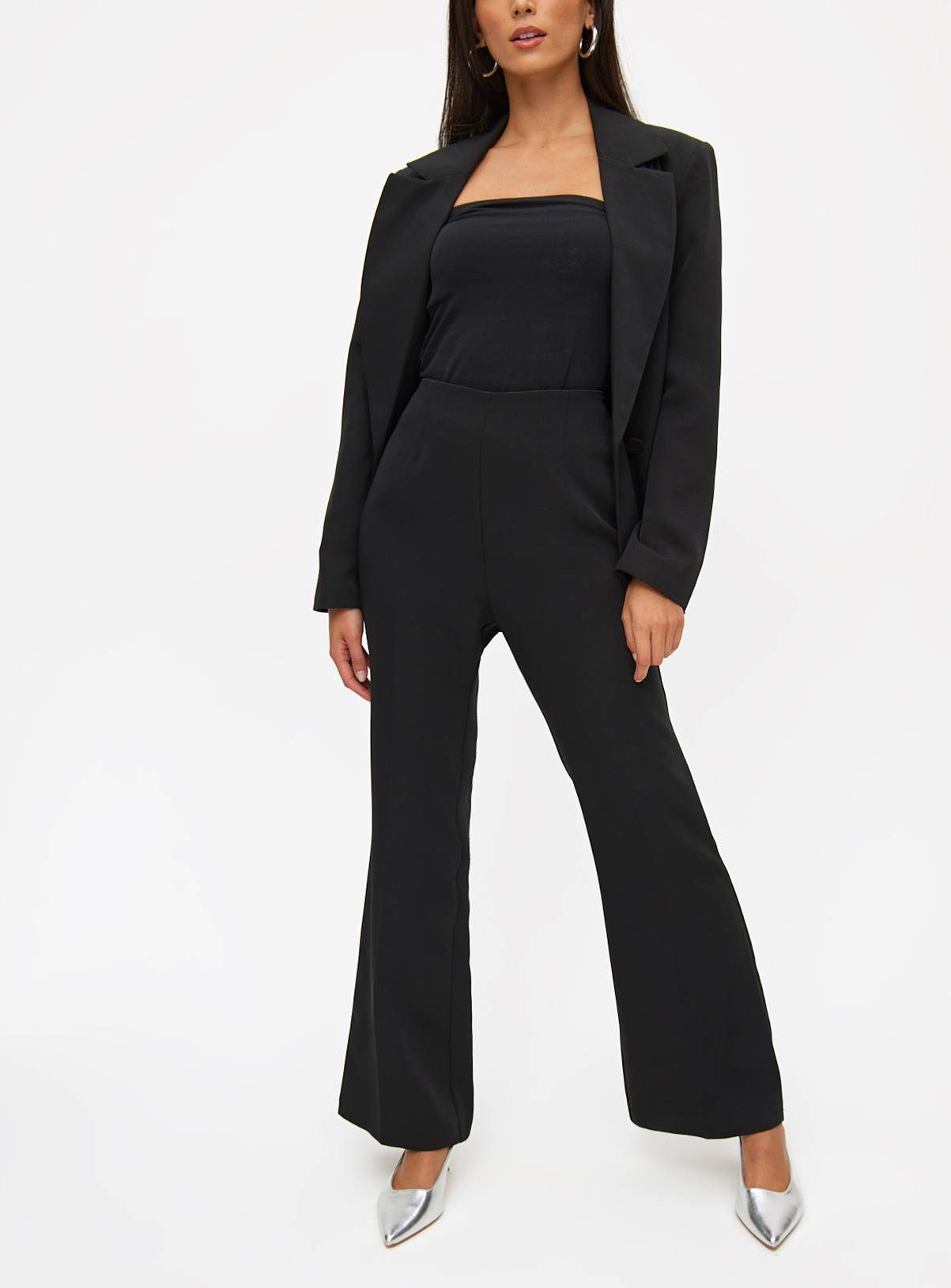 Black Flare Coord Trousers 22S - Image 1
