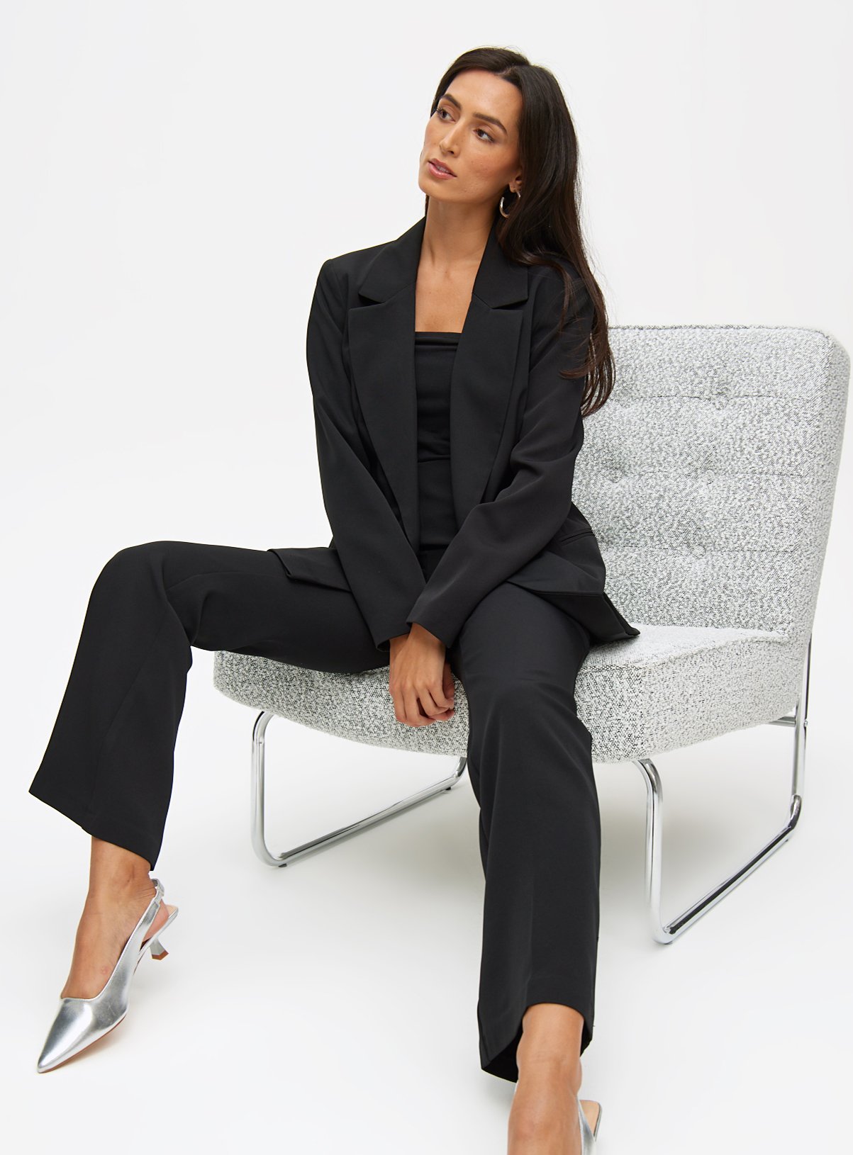Black Flare Coord Trousers 22S - Image 2 thumbnail