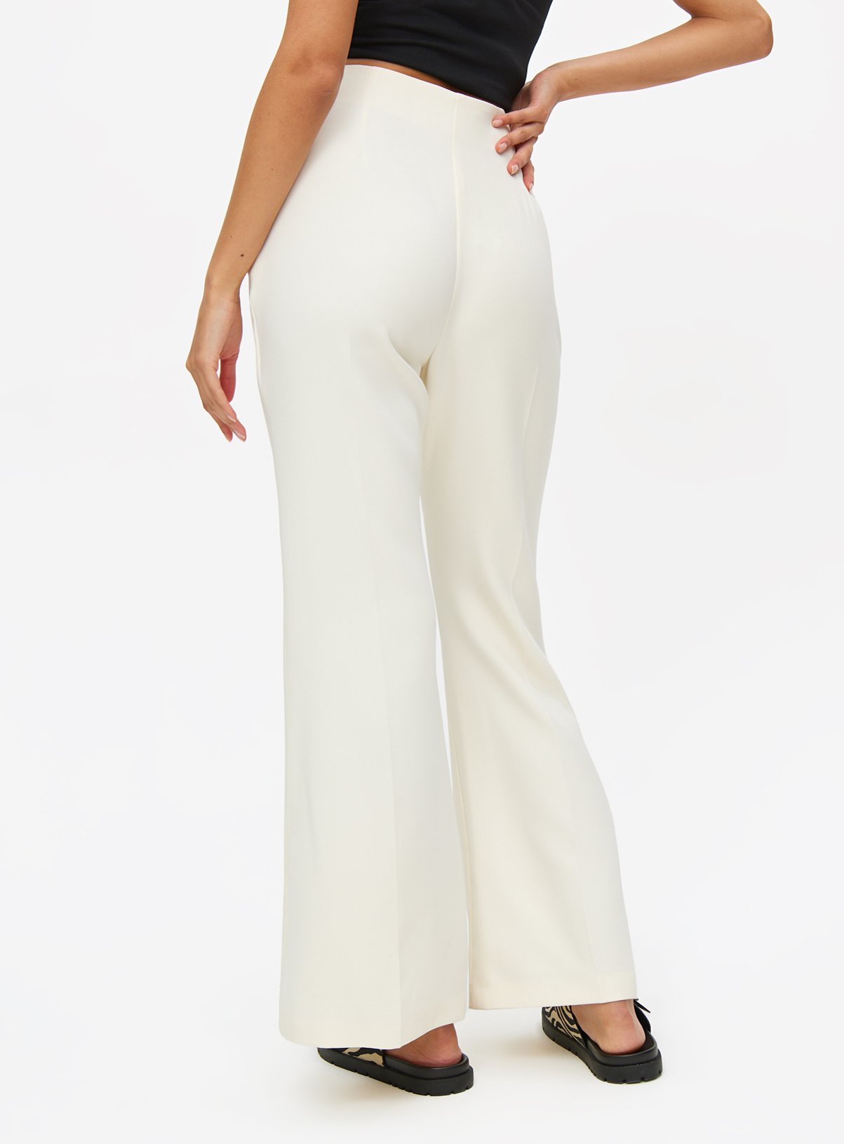 Cream Flare Coord Trousers 18R - Image 4 thumbnail