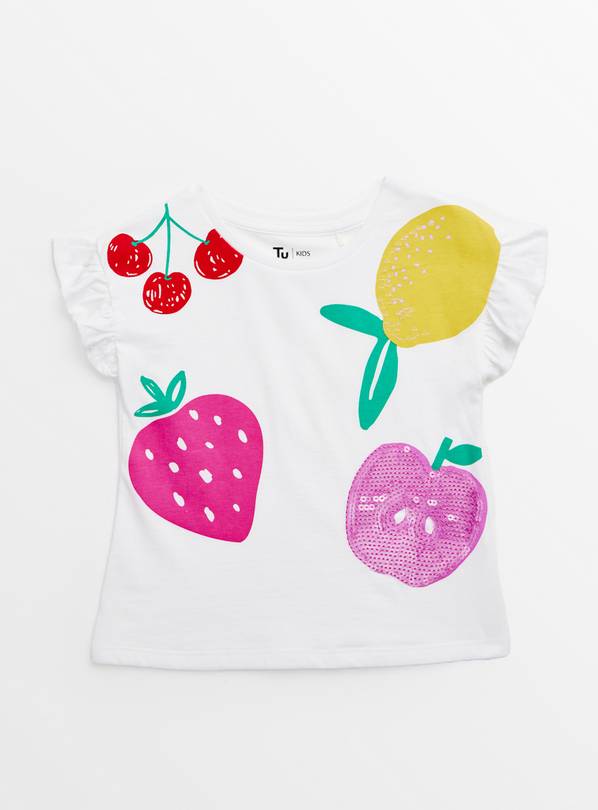 Fruit Print Sequin T-Shirt 1-2 years