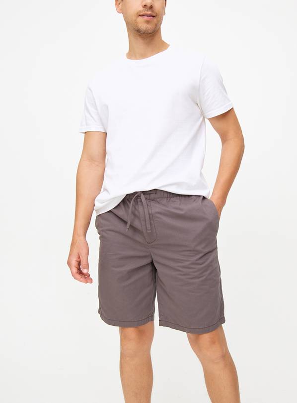 Charcoal Grey Pull-On Bermuda Shorts 42