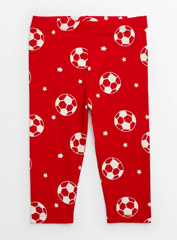 Red Football Leggings 9-12 months