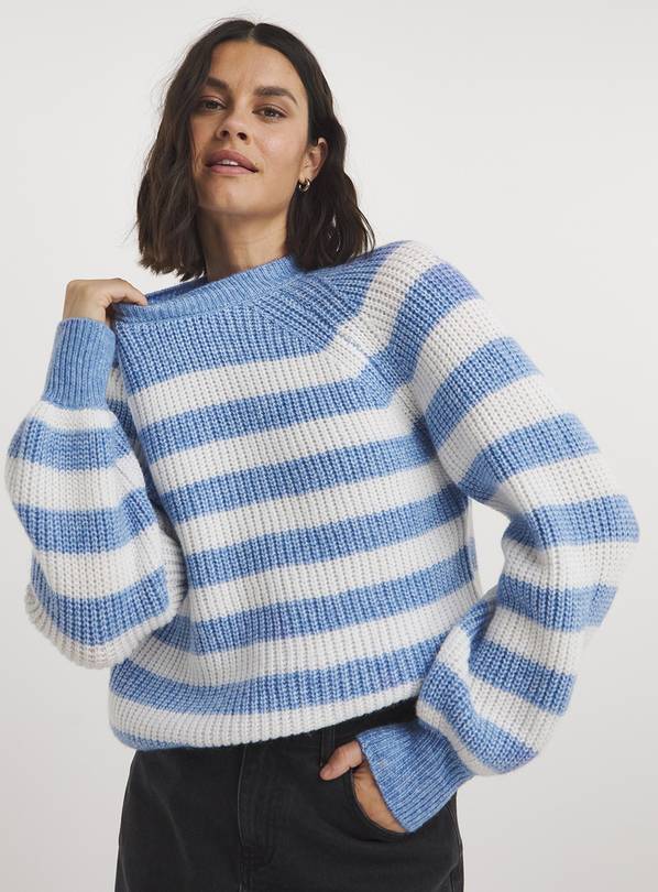 SIMPLY BE Stripe Crew Neck Jumper 16-18