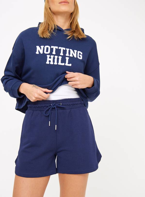 Navy Loopback Runner Shorts XL