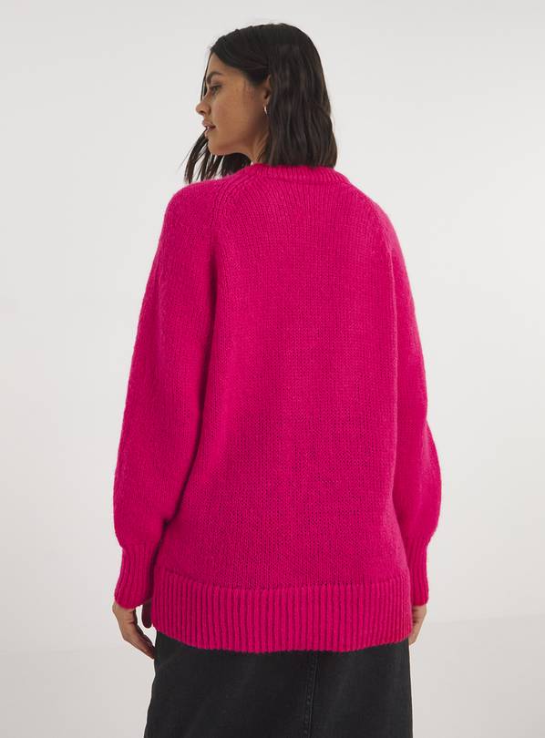 Buy SIMPLY BE Pink Raglan Longline Jumper 12-14, Loungewear