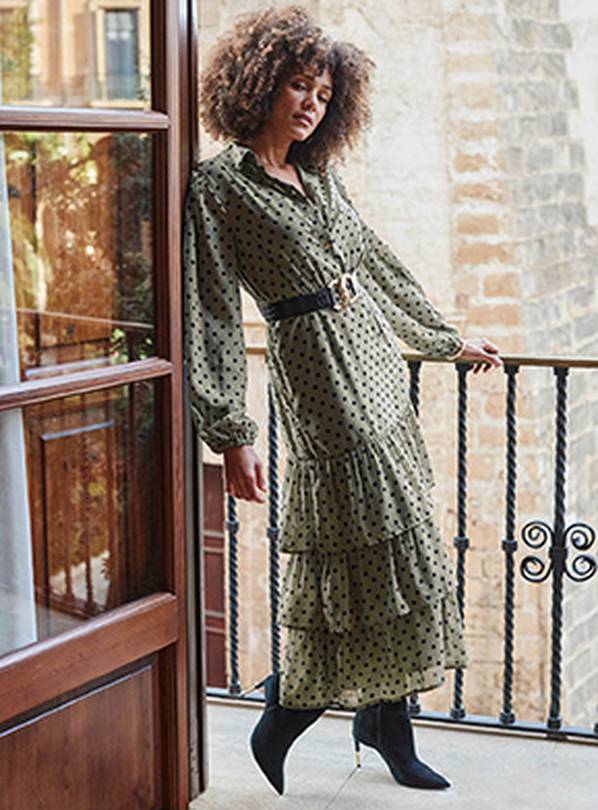 Green spot outlet shirt dress