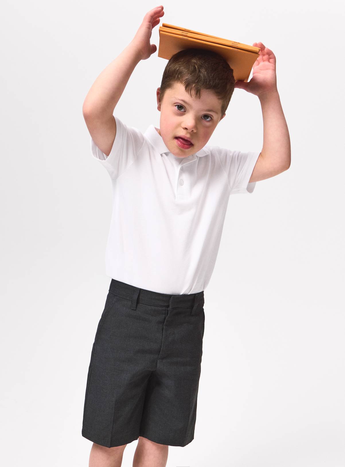 White Cotton Piqué Unisex Polo Shirts 5 Pack 4 years - Image 2
