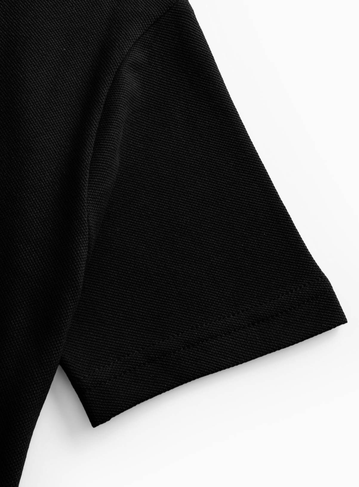 Black Cotton Pique Short Sleeve Polo Shirts 5 Pack 4 years - Image 3