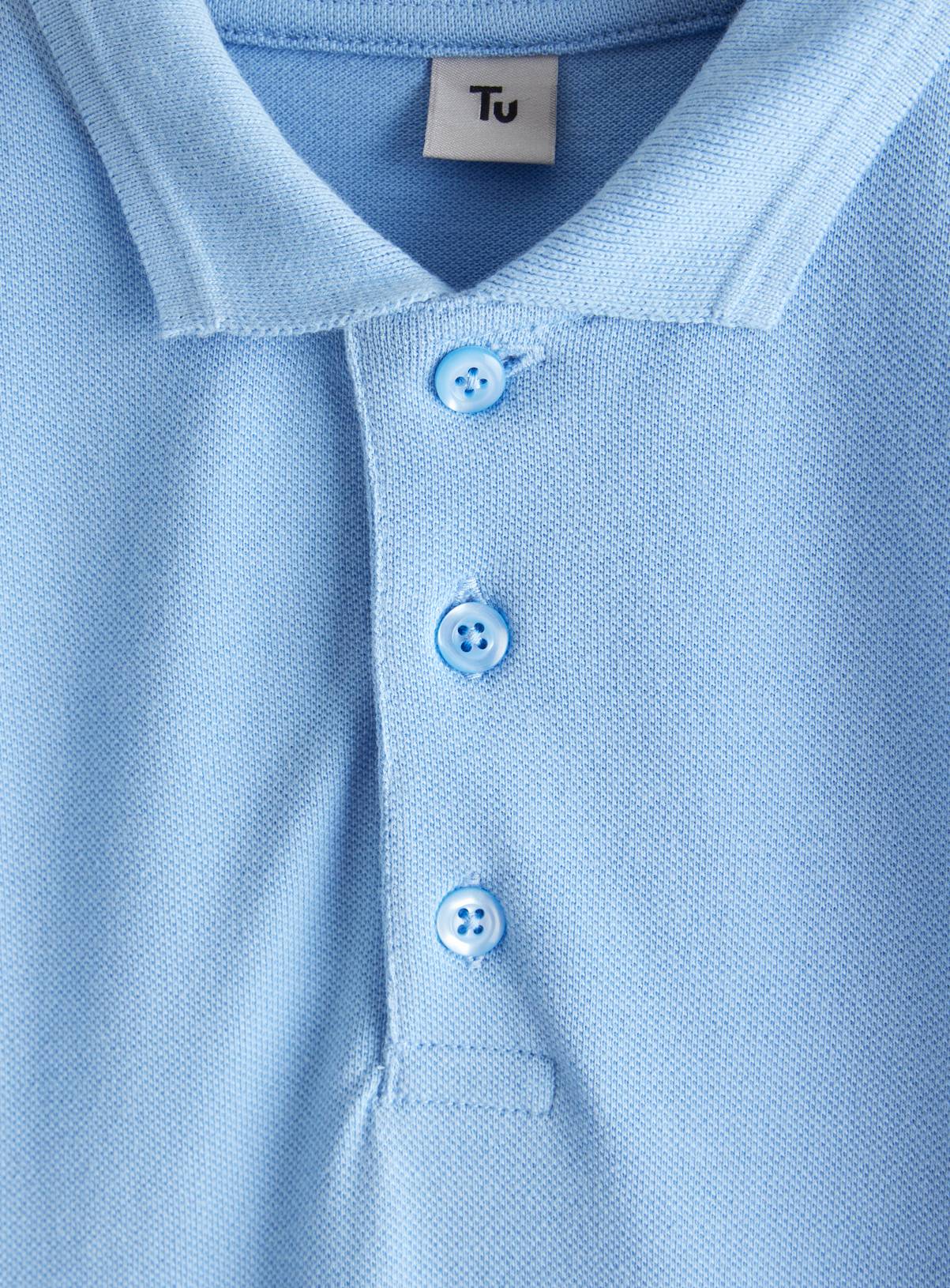 5 Pack Blue Unisex Polo Shirts 7 years - Image 5