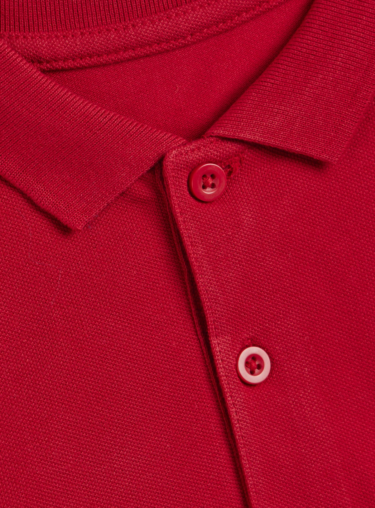 5 Pack Red Unisex Polo Shirts 5 years - Image 2 thumbnail