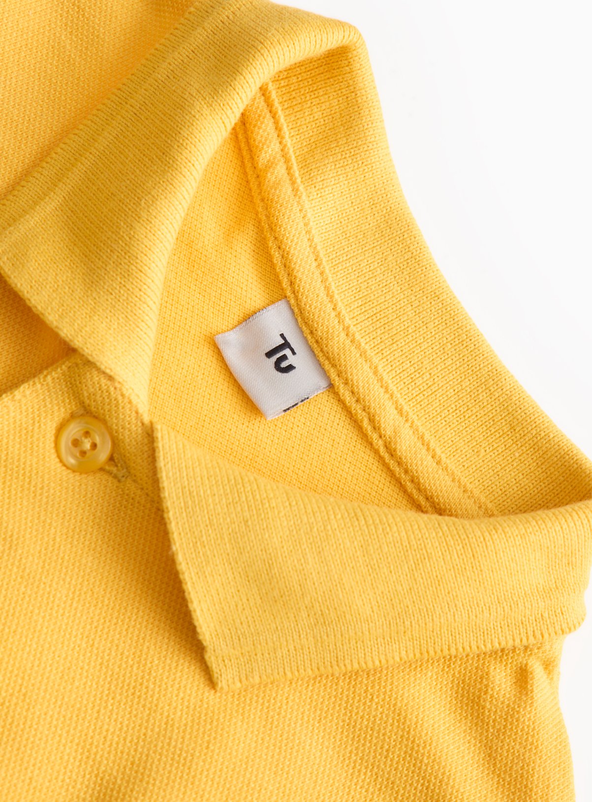 5 Pack Yellow Unisex Polo Shirts 11 years - Image 3 thumbnail
