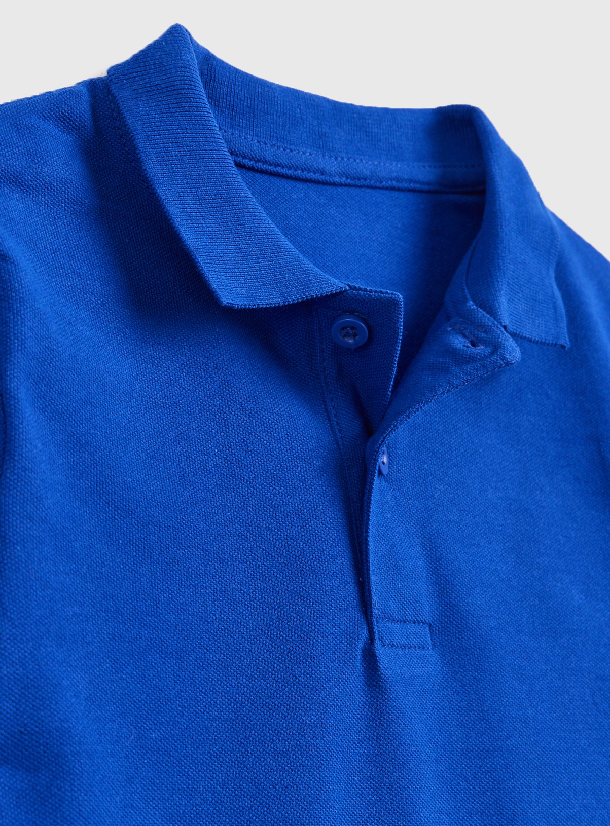 5 Pack Denim Blue Unisex Polo Shirts 7 years - Image 2 thumbnail