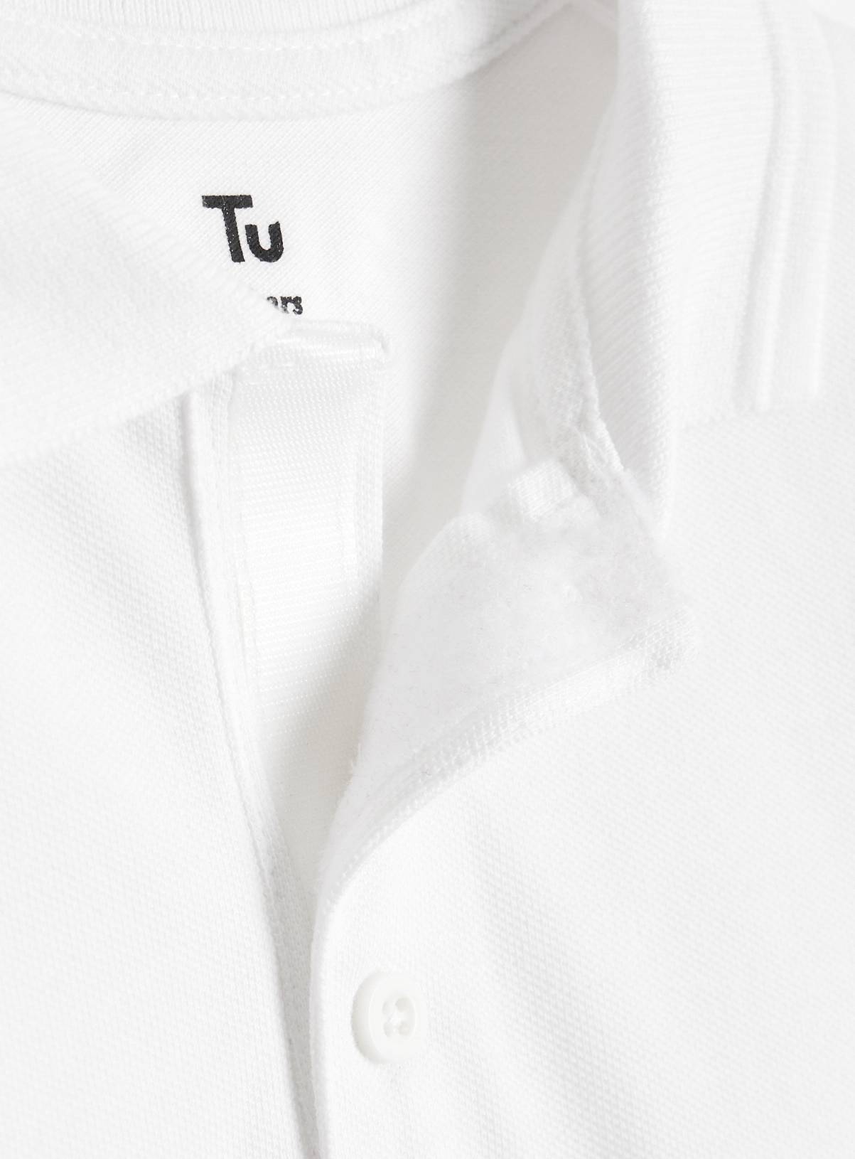 White Cotton 'Dress with Ease' Polo Shirts 2 Pack 7 years - Image 2