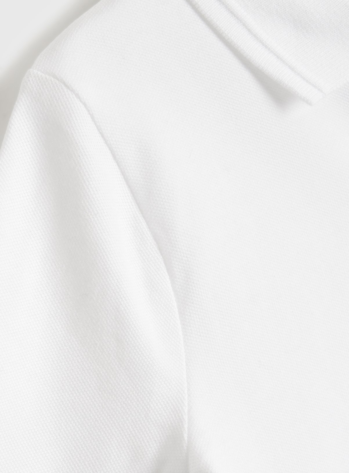 White Cotton 'Dress with Ease' Polo Shirts 2 Pack 7 years - Image 3 thumbnail