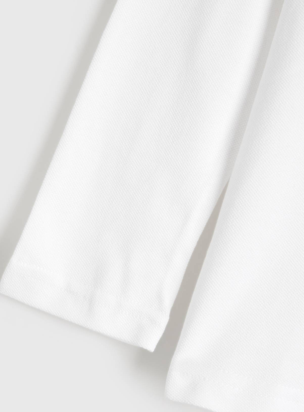 White Cotton Piqué Long Sleeve Polo Shirts 2 Pack 3 years - Image 6