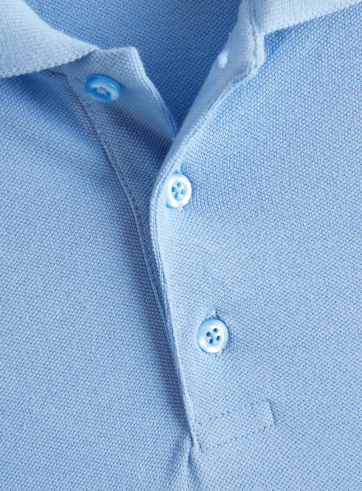 Blue Cotton Long Sleeve Polo Shirt 2 Pack 12 years - Image 4