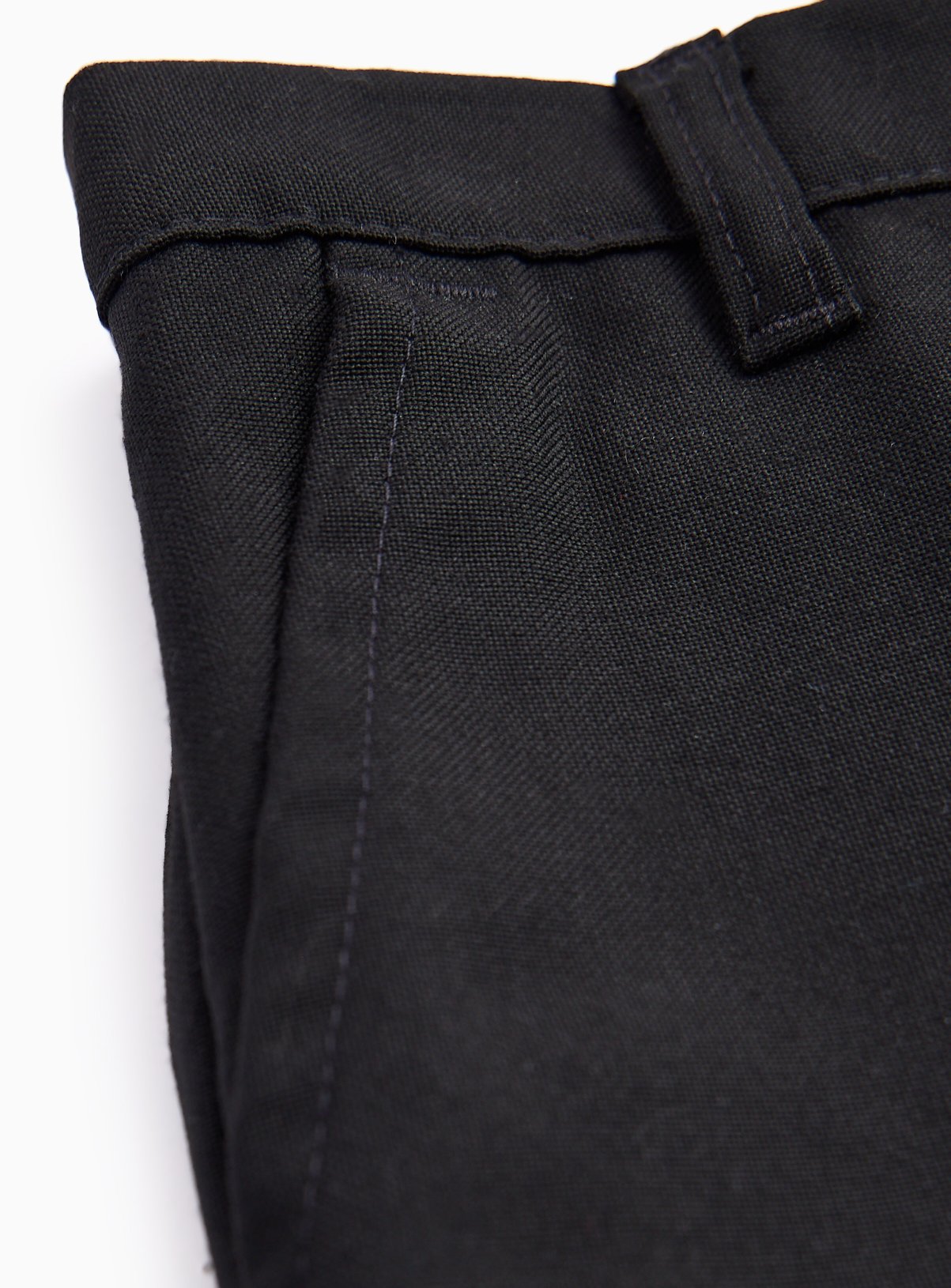 Black Polyester Reinforced Knees Extendable Hems Longer Leg Trousers 2 Pack 6 years - Image 2 thumbnail