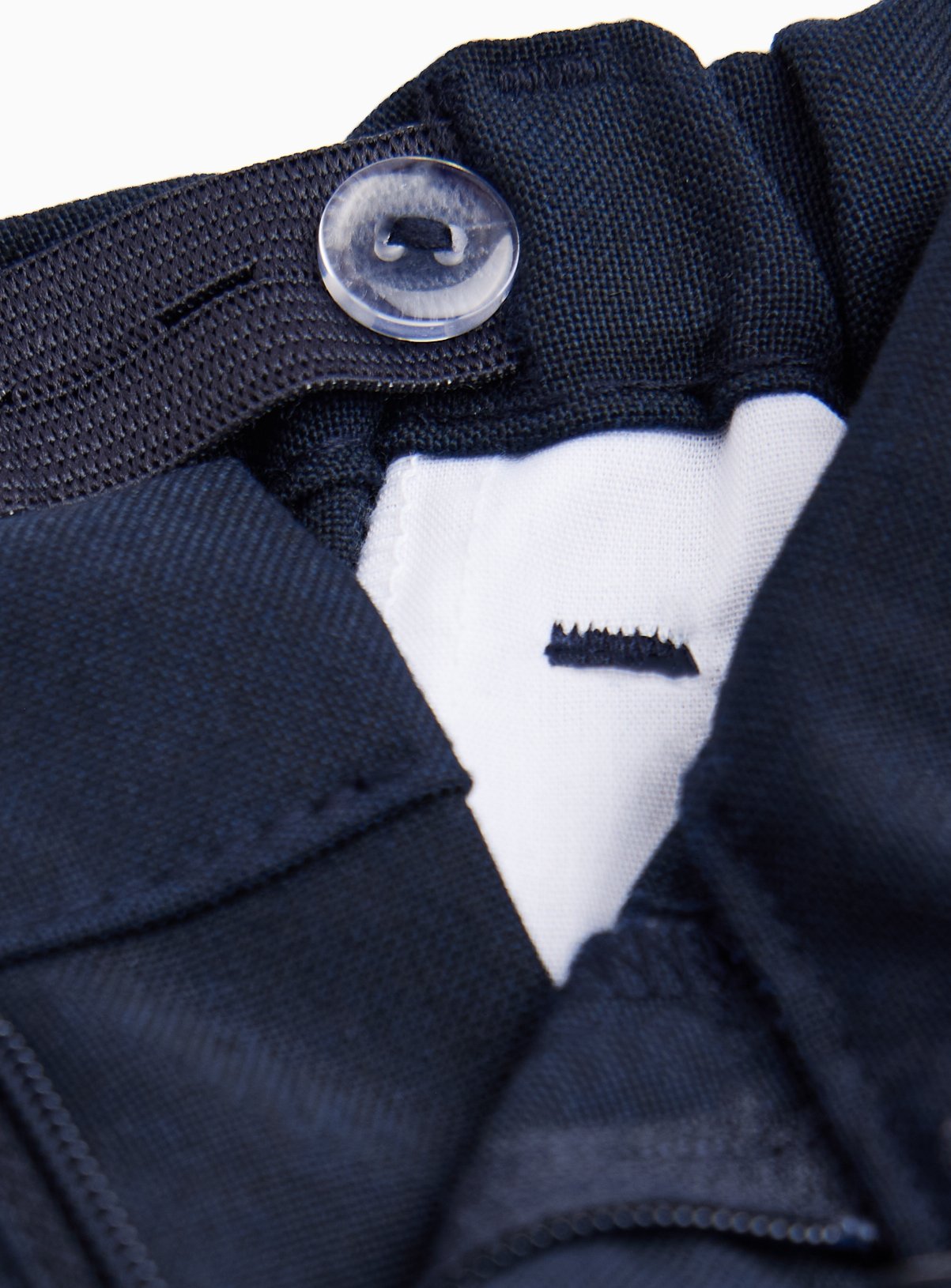 2 Pack Navy Trousers with Reinforced Knees & Extendable Hems Longer Leg 11 years - Image 4 thumbnail