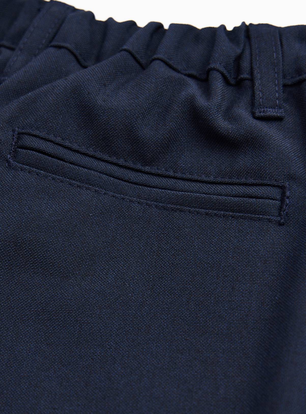 2 Pack Navy Trousers with Reinforced Knees & Extendable Hems Longer Leg 11 years - Image 5