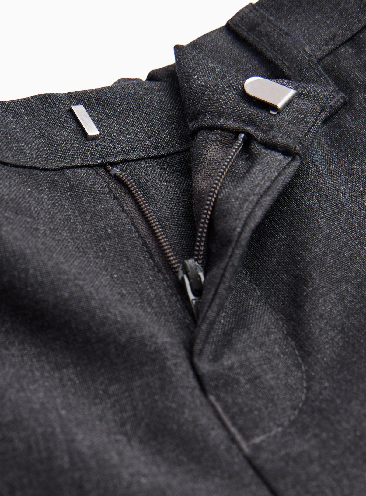 2 Pack Grey Trousers with Reinforced Knees & Extendable Hems Longer Leg 6 years - Image 3 thumbnail