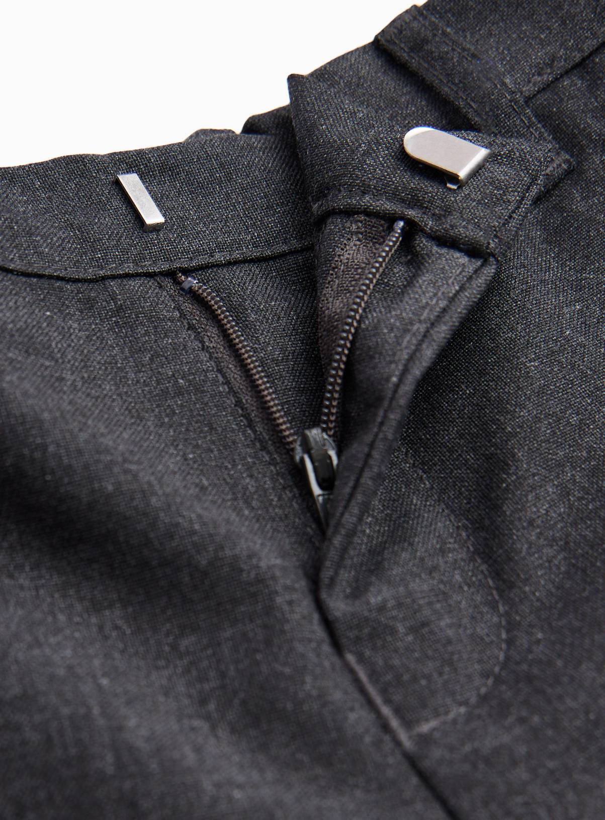 2 Pack Grey Trousers with Reinforced Knees & Extendable Hems Longer Leg 6 years - Image 3