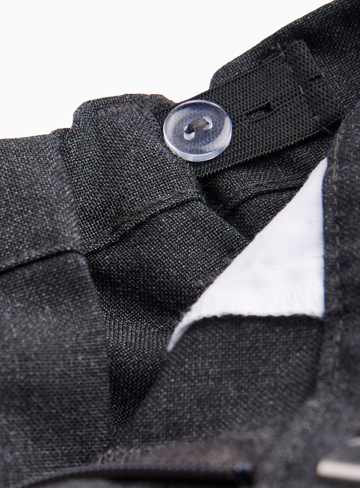 2 Pack Grey Trousers with Reinforced Knees & Extendable Hems Longer Leg 6 years - Image 4 thumbnail
