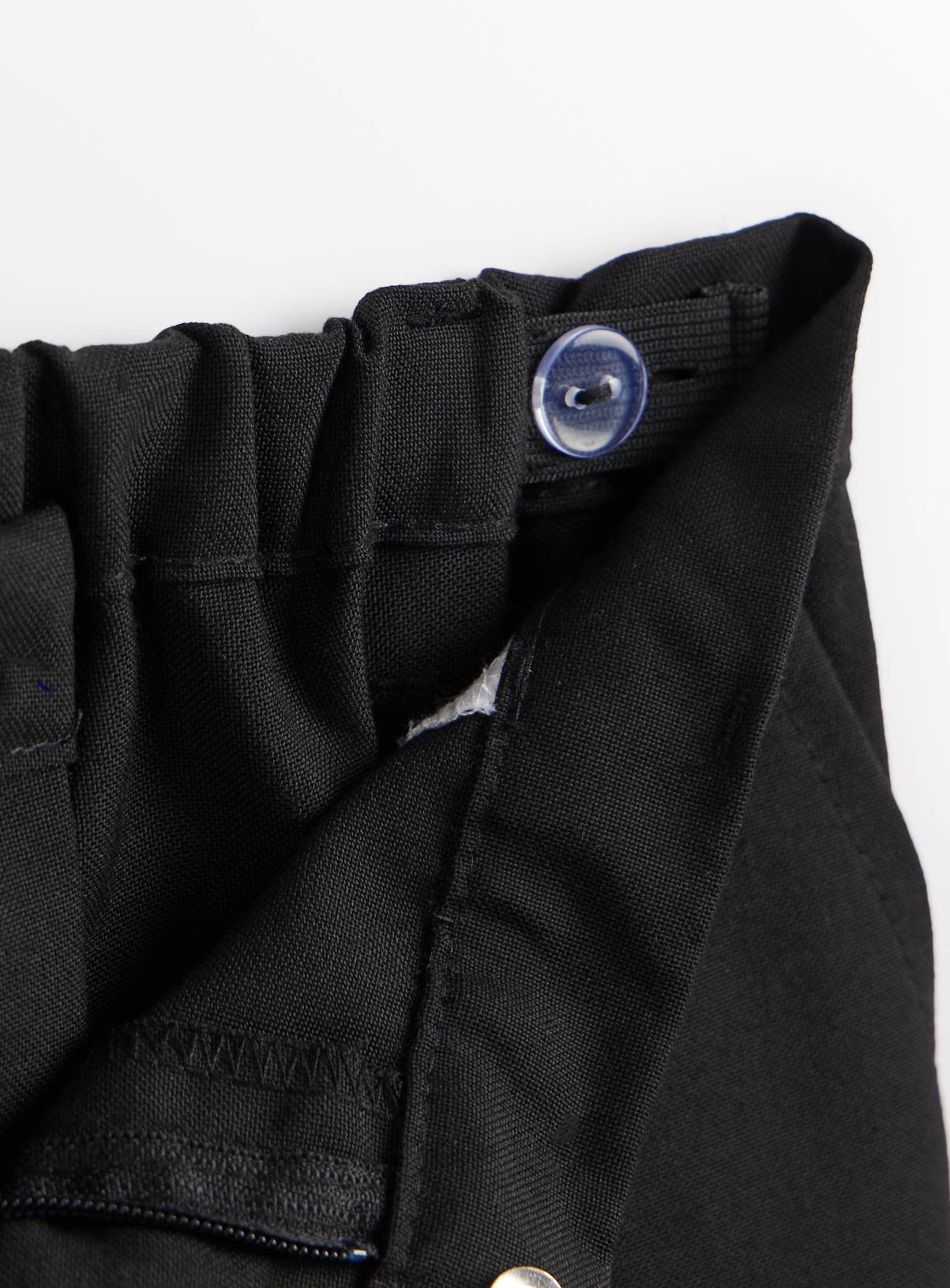 Black Polyester Viscose Reinforced Knee Generous Fit Trousers 2 Pack 12 years - Image 3