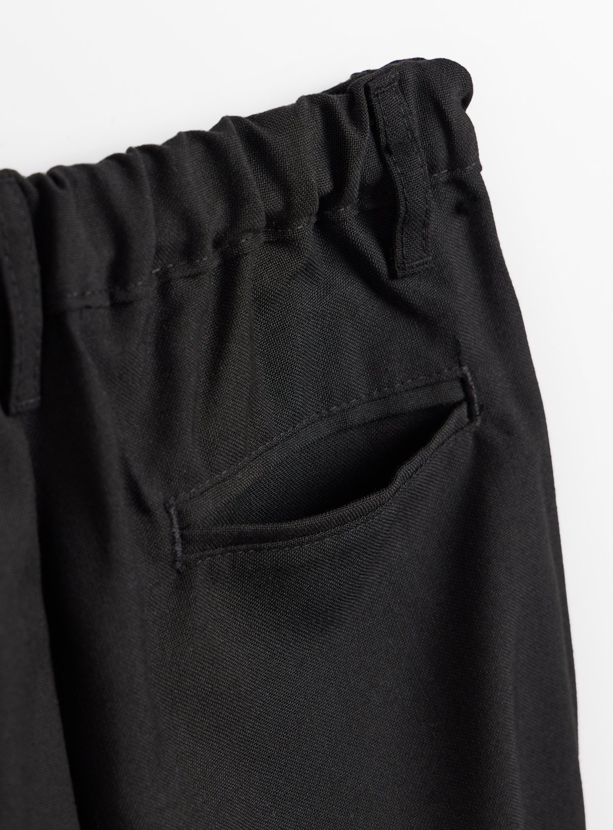 Black Polyester Viscose Reinforced Knee Generous Fit Trousers 2 Pack 12 years - Image 4 thumbnail