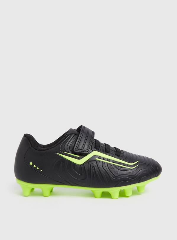 Black Contrast Neon Studded Football Boots 11 Infant