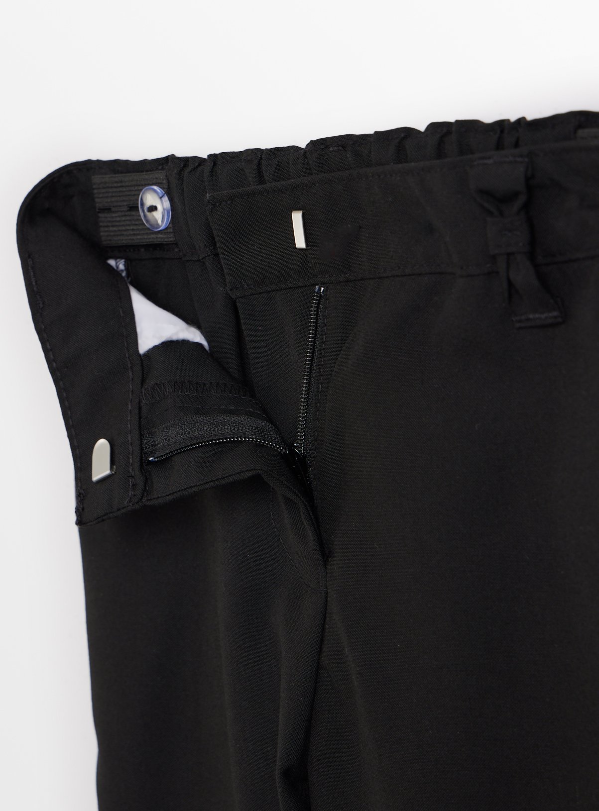 Black Woven Reinforced Knee Extendable Hem Trousers 2 Pack 7 years - Image 4 thumbnail
