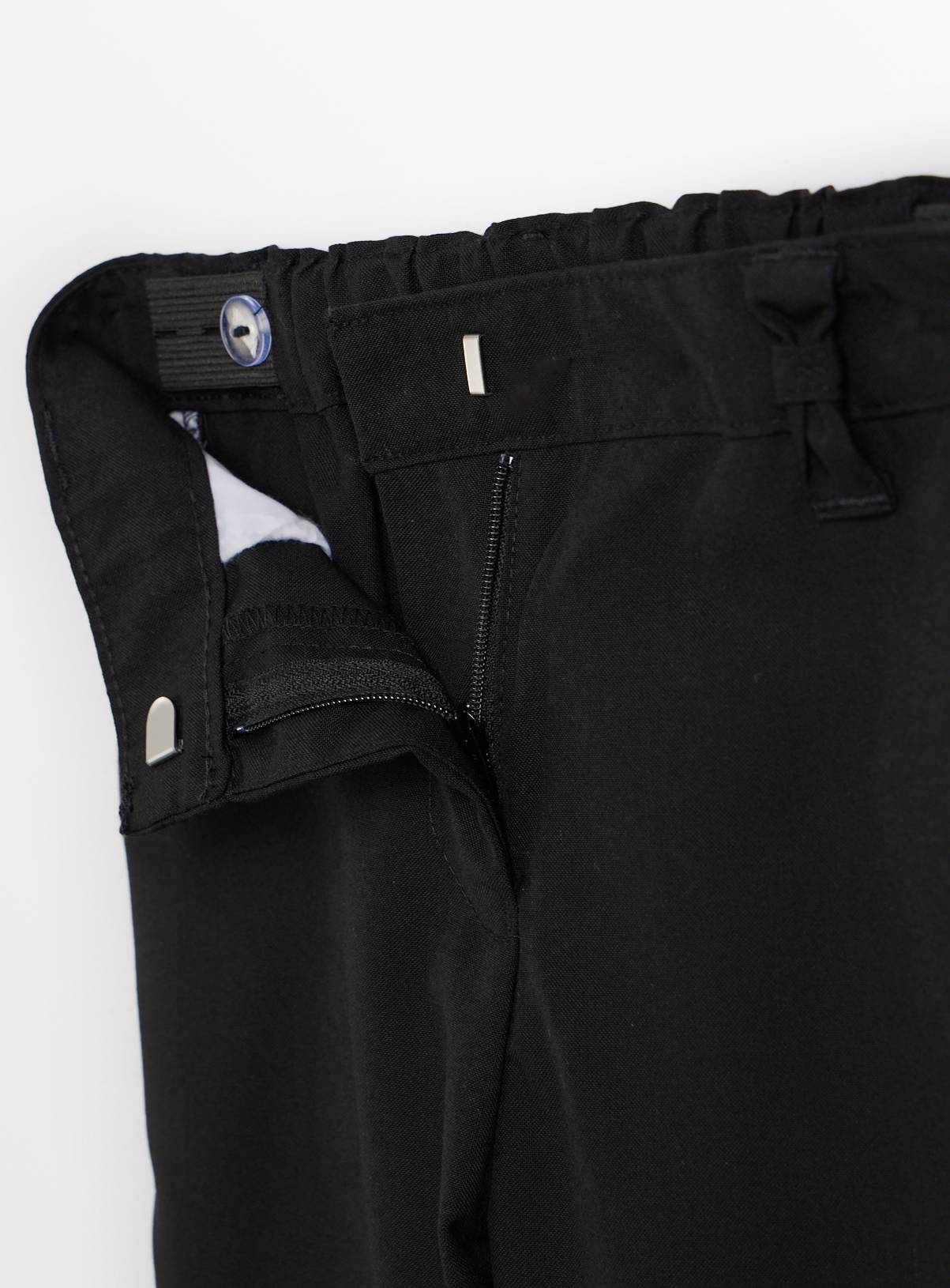 Black Woven Reinforced Knee Extendable Hem Trousers 2 Pack 7 years - Image 4