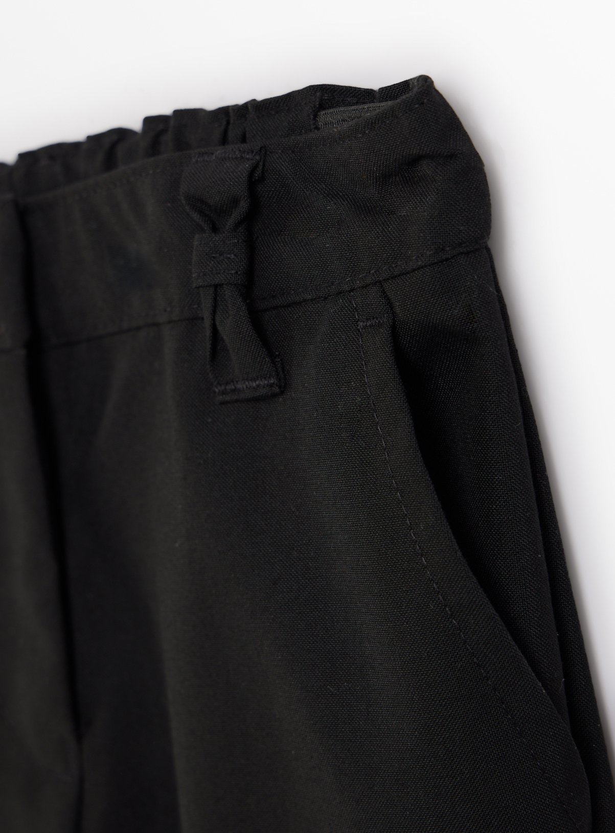 Black Woven Reinforced Knee Extendable Hem Trousers 2 Pack 7 years - Image 5 thumbnail