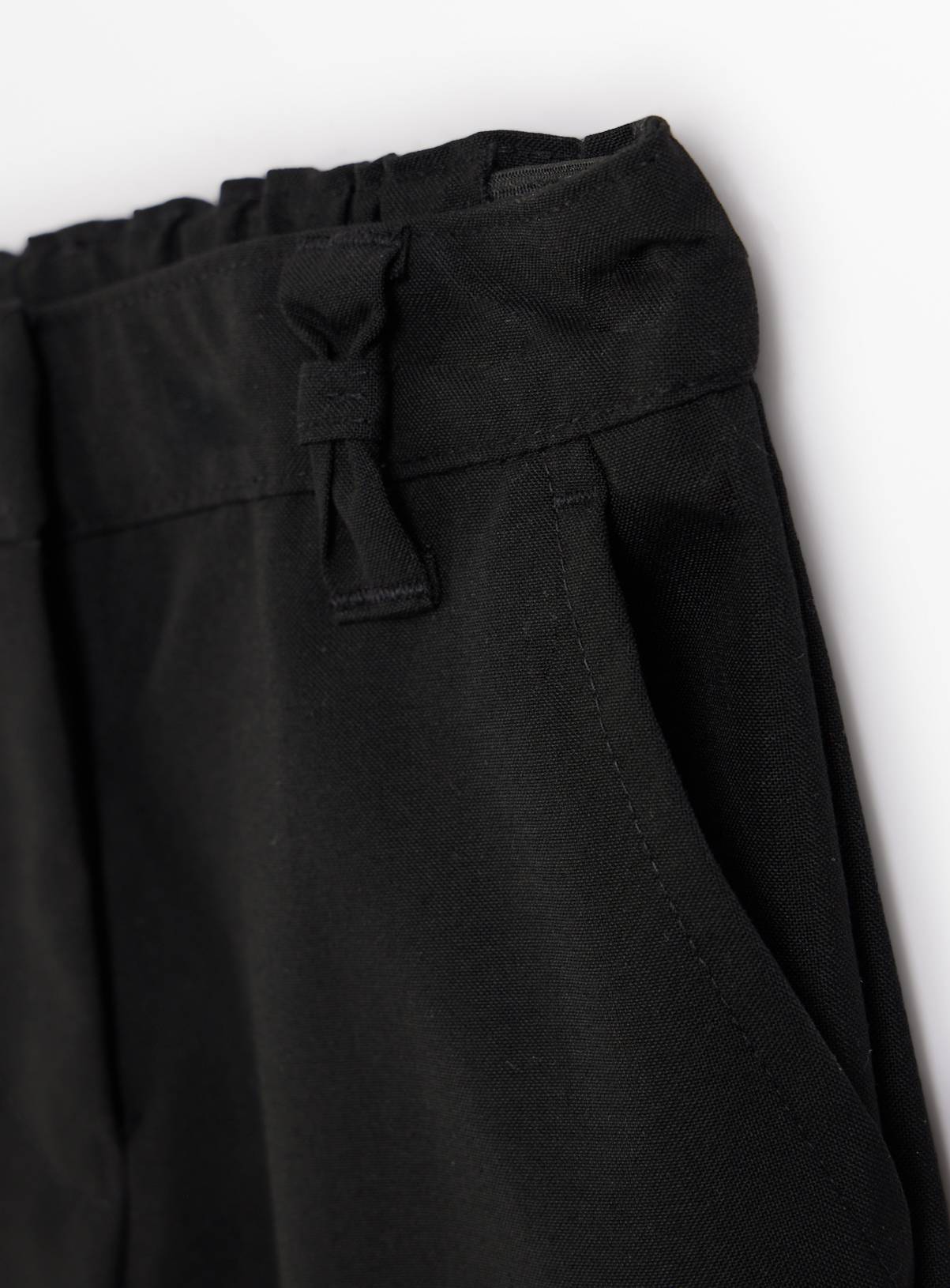 Black Woven Reinforced Knee Extendable Hem Trousers 2 Pack 7 years - Image 5