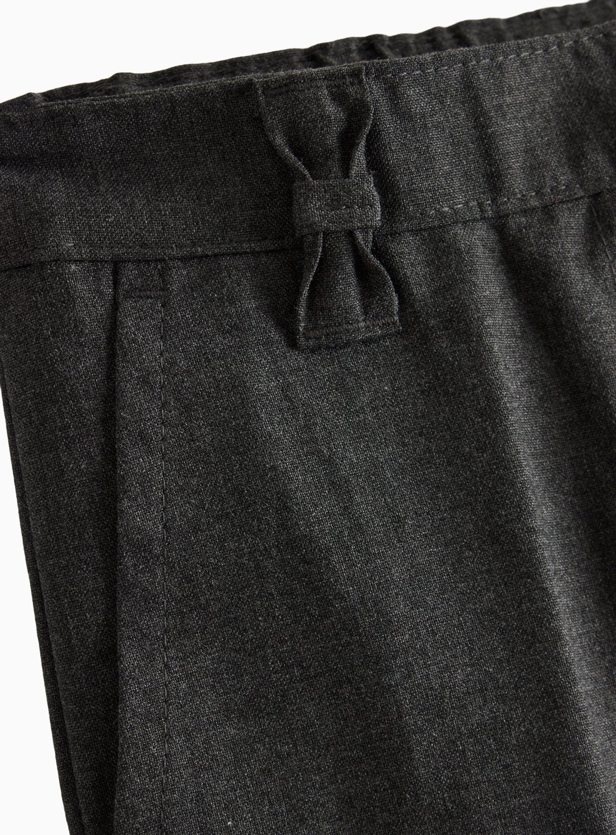 2 Pack Girls Grey Trousers with Reinforced Knees & Extendable Hem 7 years - Image 5 thumbnail