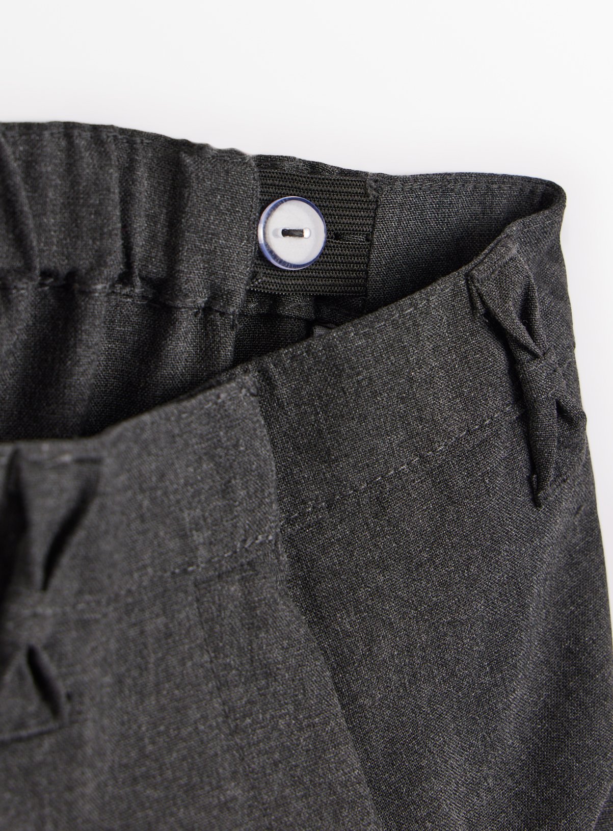 2 Pack Girls Grey Trousers with Reinforced Knees & Extendable Hems Longer Leg 11 years - Image 5 thumbnail