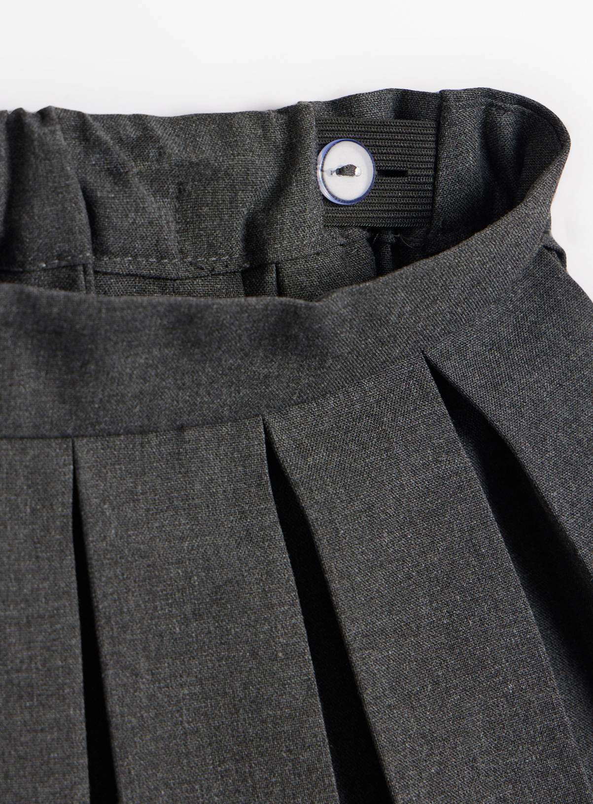 Grey Permanent Pleat Longer Length Skirts 2 Pack 6 years - Image 6