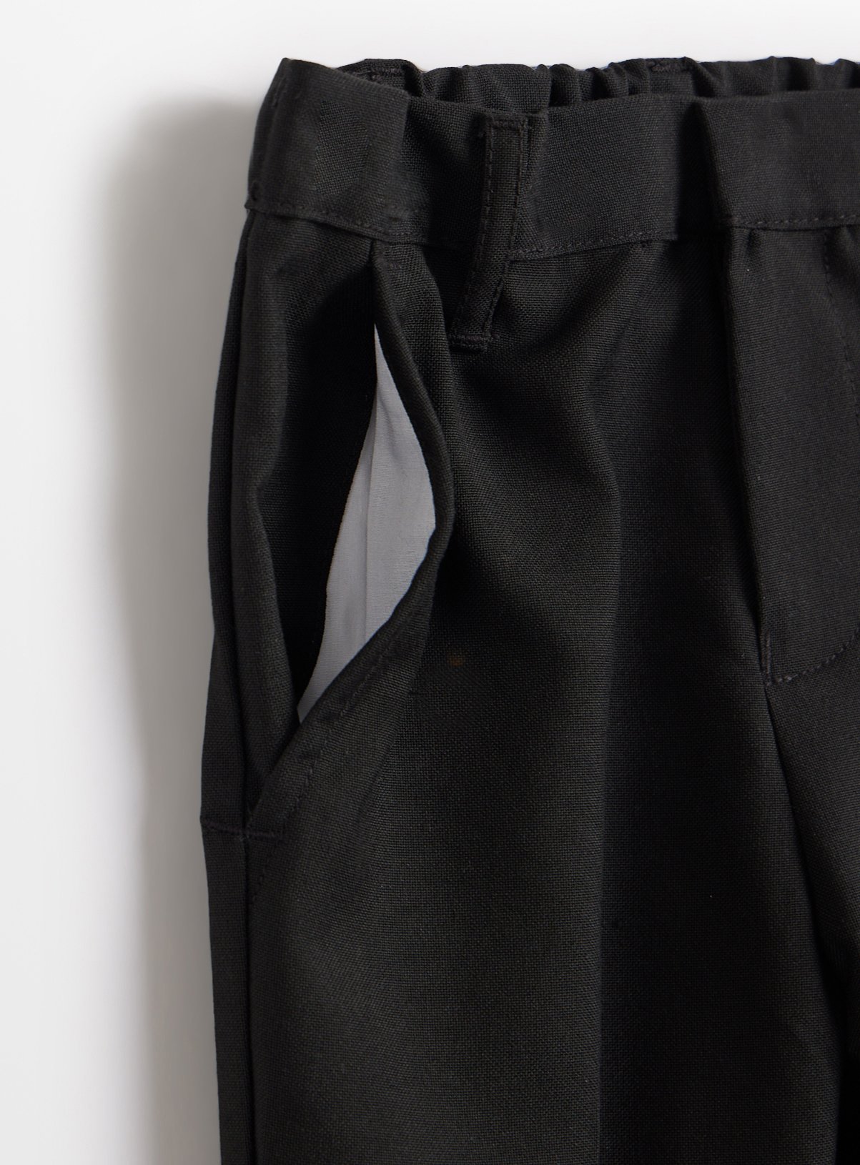 Black Woven Skinny Fit Reinforced Knee Extendable Hem Trousers 2 Pack 8 years - Image 5 thumbnail