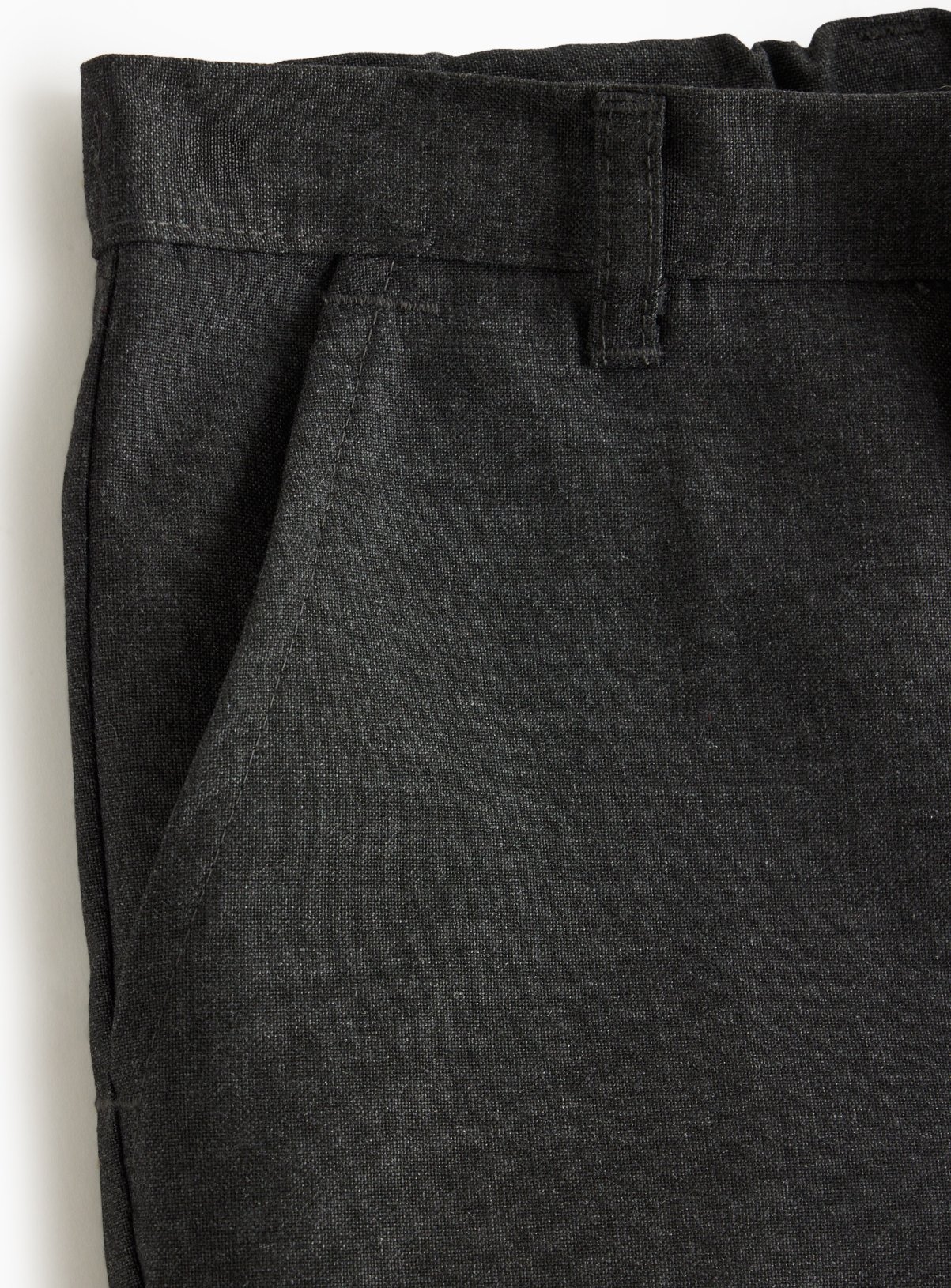 2 Pack Grey Slim Fit Woven Trousers with Reinforced Knees & Extendable Hem 9 years - Image 5 thumbnail
