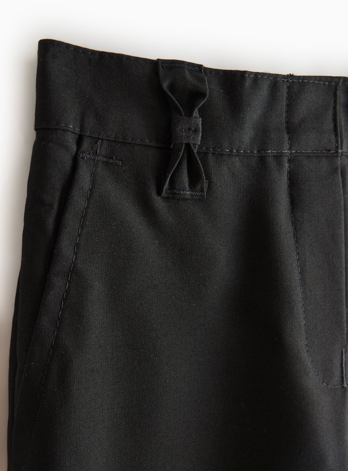 Black Polyester Viscose Reinforced Knee Extendable Hem Trousers 4 Pack 11 years - Image 2 thumbnail