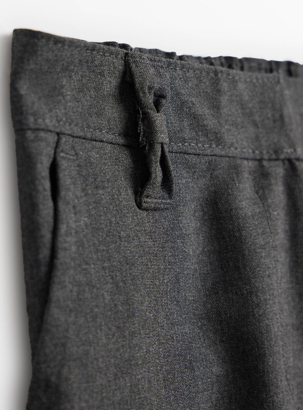 4 Pack Grey Trousers with Reinforced Knees & Extendable Hem 4 years - Image 2