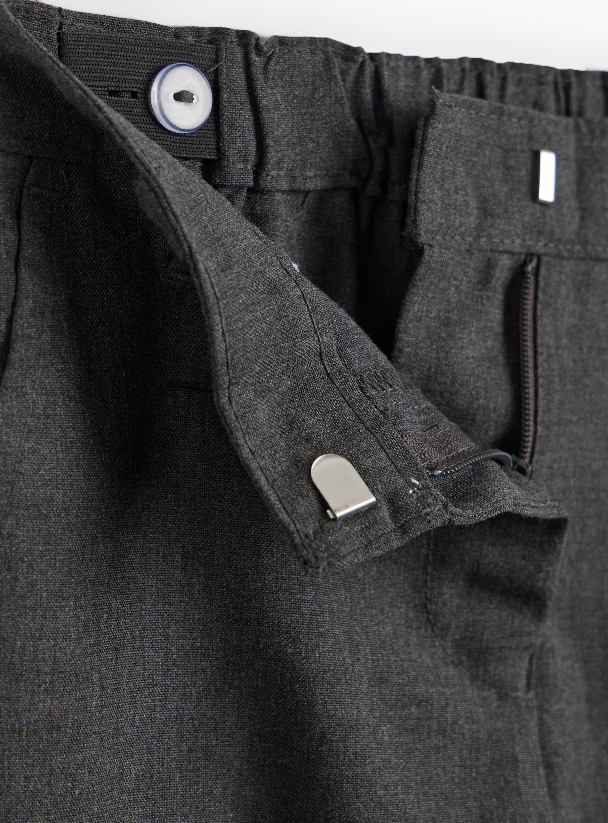 4 Pack Grey Trousers with Reinforced Knees & Extendable Hem 4 years - Image 4 thumbnail