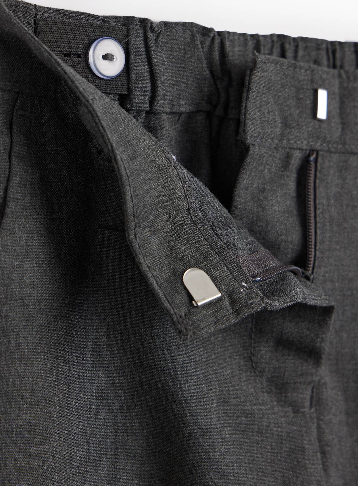 4 Pack Grey Trousers with Reinforced Knees & Extendable Hem 4 years - Image 4