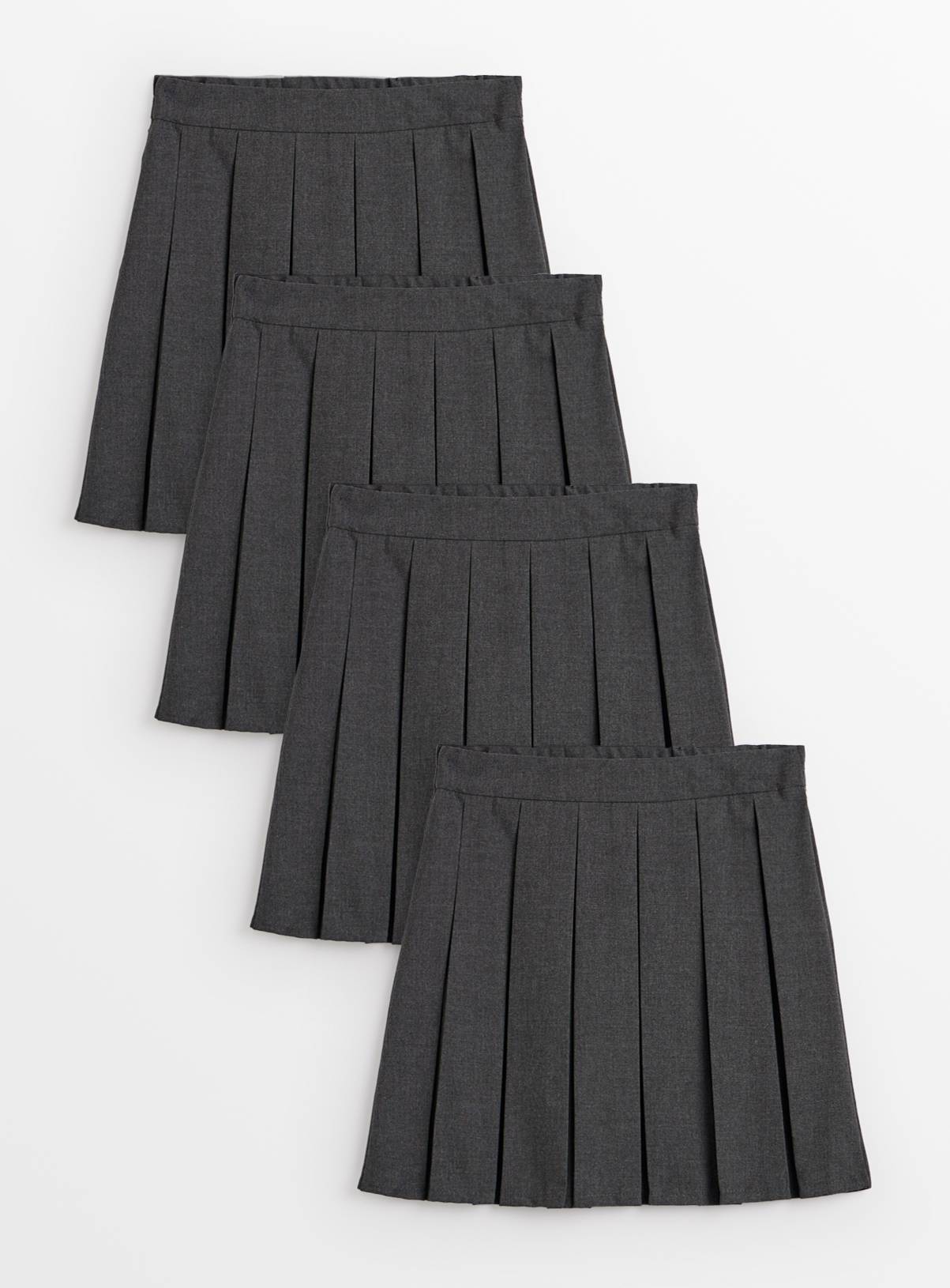 4 Pack Grey Pleated Skirts 11 years - Image 1
