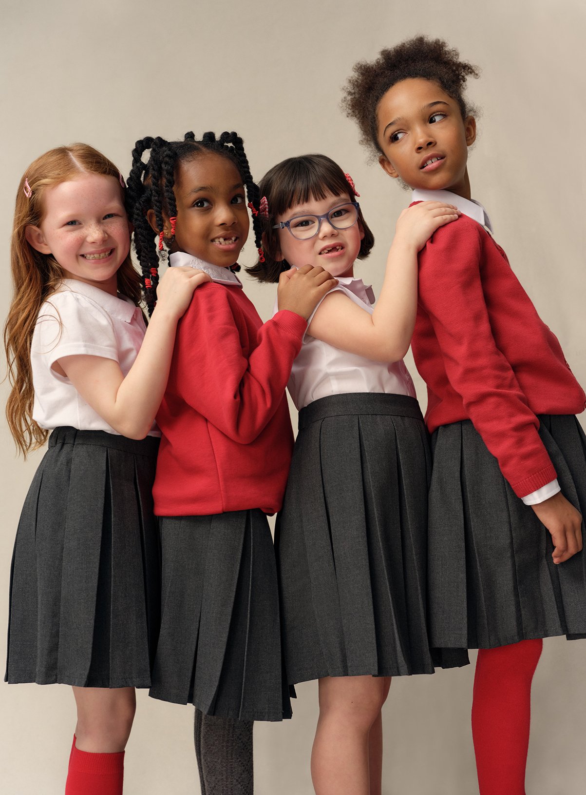 4 Pack Grey Pleated Skirts 11 years - Image 2 thumbnail