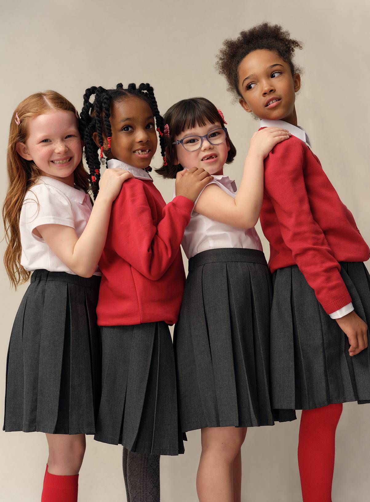 4 Pack Grey Pleated Skirts 11 years - Image 2