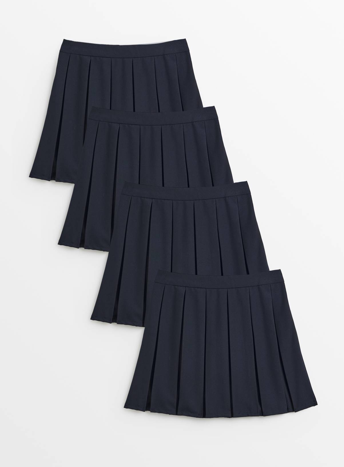 4 Pack Navy Pleated Skirts 3 years - Image 1