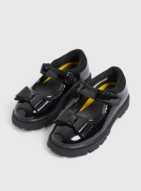 Magic Feet Mary Jane Black Patent Wide Fit Shoes 13 Infant