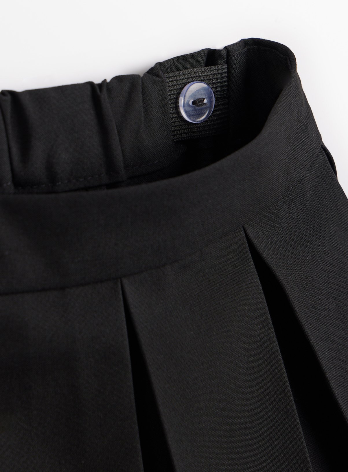 Black Permanent Pleat Generous Fit Skirts 2 Pack 10 years - Image 4 thumbnail